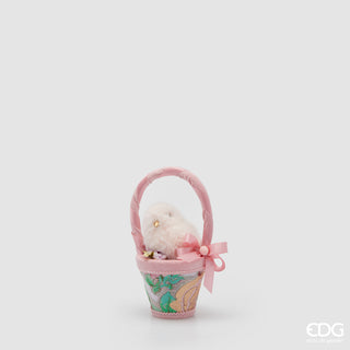 EDG Enzo De Gasperi Decoro Cesto Pulcini H23 cm