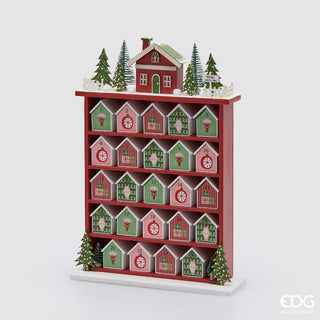 EDG Enzo De Gasperi Decoro Casetta Avvento H38,5 cm in Legno