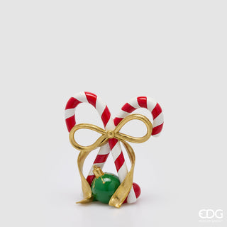 EDG Enzo De Gasperi Decoro Candycane H21 cm in Poliresina