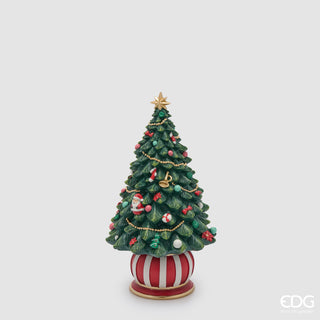 EDG Enzo De Gasperi Carillon Pino Decori H22.5 cm in Resina