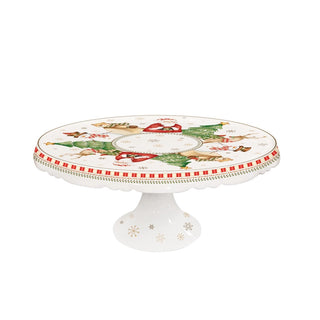 Brandani Alzata Natalizia Racconti D29 cm in Porcellana