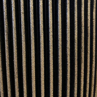 Capi Europe Ball Groove Pflanzvase, Schwarz und Gold, H54 x T52 cm, aus recyceltem PE