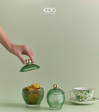 EDG Enzo De Gasperi Micro Square Behälter H14,5 cm Grün