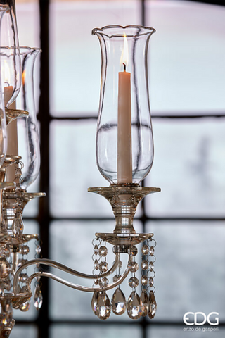EDG Enzo De Gasperi Crystal Glory 5-light Candle Holder H103 cm