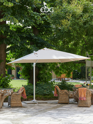 EDG Enzo de Gasperi 300cm quadratischer Outdoor-Sonnenschirm