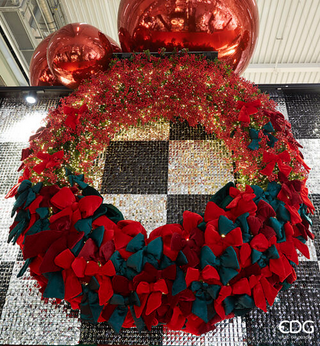 EDG Enzo De Gasperi Fiocco In Velluto Rosso 43X40 cm