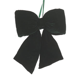 Vetur Decorazione Fiocco Velluto H48 cm Verde