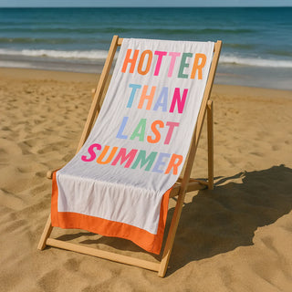 Fisura Hotter Than Last Summer Microfiber Beach Towel 180x100 cm with Pegs