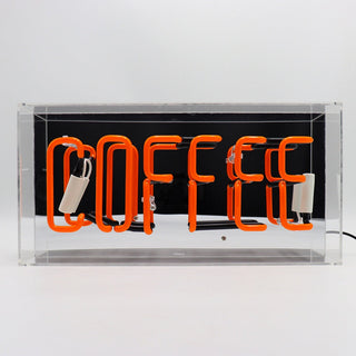 Locomocean Insegna Neon Coffee Acrylic Box