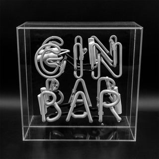 Locomocean Insegna Neon Gin Bar Acrylic Box