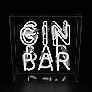 Locomocean Insegna Neon Gin Bar Acrylic Box