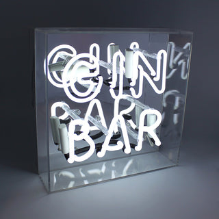 Locomocean Insegna Neon Gin Bar Acrylic Box