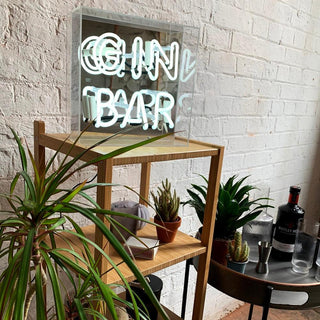 Locomocean Insegna Neon Gin Bar Acrylic Box