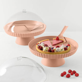 Blim Plus Alzata Agorà 30 cm con Cupola Pink Sand
