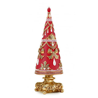 Fade Pearl Tree Albero di Natale H41 cm in Resina Rossa