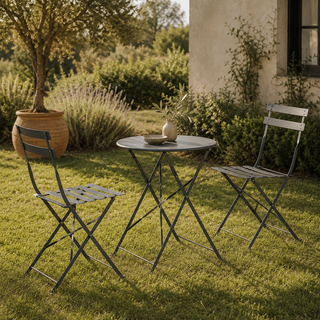Andrea Bizzotto Set Esterno da Giardino Bistrot Antracite