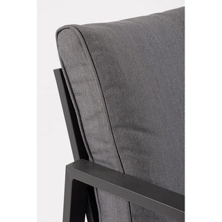 Andrea Bizzotto Hilde 4-teiliges Outdoor-Lounge-Set, Anthrazit 