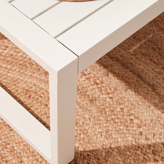 Andrea Bizzotto Hilde 4-teiliges Outdoor-Lounge-Set, Weiß 