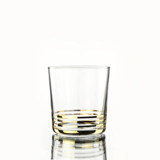 Weissestal Set 6 Bicchieri Acqua Aura Gold Mix in Vetro