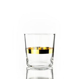Weissestal Set 6 Bicchieri Acqua Aura Gold Mix in Vetro
