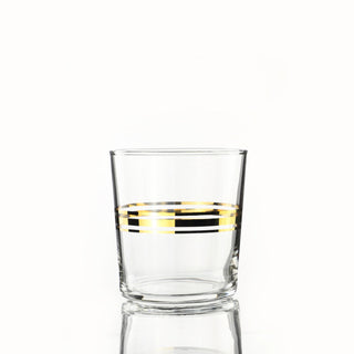 Weissestal Set 6 Bicchieri Acqua Aura Gold Mix in Vetro