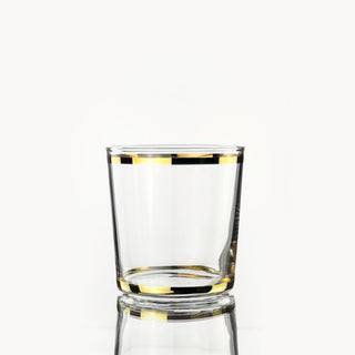 Weissestal Set 6 Bicchieri Acqua Aura Gold Mix in Vetro