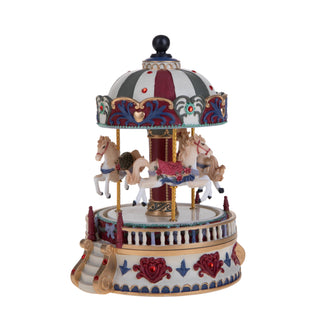 Bianchi Dino Decorazione Carosello Cavallini Carillon H15 Cm