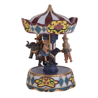 Bianchi Dino Decorazione Carillon Giostra con Animali H21.5 Cm