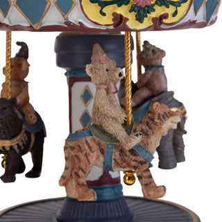 Bianchi Dino Decorazione Carillon Giostra con Animali H21.5 Cm