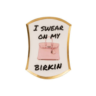 Lamart Vassoio Birkin 35x26 cm in Metallo