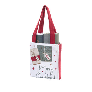 Nuvole di Stoffa Set 2 Strofinacci Natalizi con Borsa 40x70 cm Regali