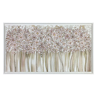 Art Maiora Quadro Bouquet con Cornice Dipinto a Mano su Tela 140x80 cm