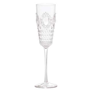 Baci Milano Set 6 Flute Champagne Baroque & Rock Trasparente