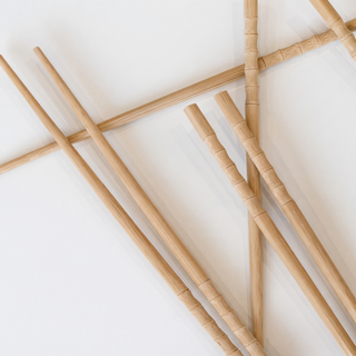 Le Gioie Set 8 Bacchette Sushi Riutilizzabili in Legno di Bamboo