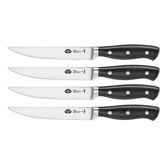Lagostina Set of 4 stainless steel steak knives Blade 12.5 cm