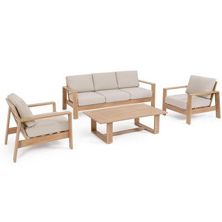 Andrea Bizzotto Salotto da esterni Baltic in Alluminio Effetto Legno Naturale