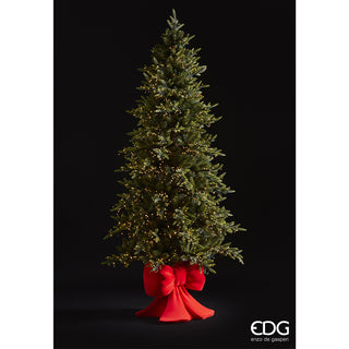 EDG Enzo de Gasperi Weihnachtsbaumständer mit roter Samtschleife H45 D43