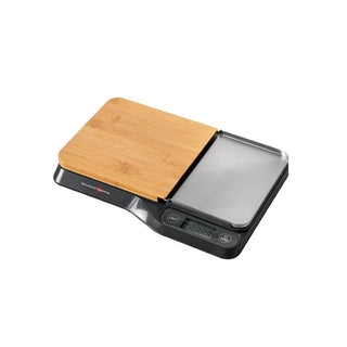 Aries Digital Kitchen Scale in White Tempered Glass