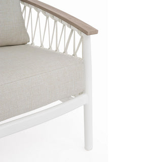 Andrea Bizzotto Salotto da Esterni Fenix Vapor in Alluminio Bianco