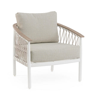 Andrea Bizzotto Salotto da Esterni Fenix Vapor in Alluminio Bianco