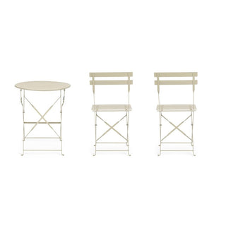 Andrea Bizzotto Elfenbeinfarbenes Bistrot-Gartenset für den Außenbereich