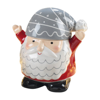 Mascagni Casa Contenitore Babbo Natale H18 cm in Ceramica
