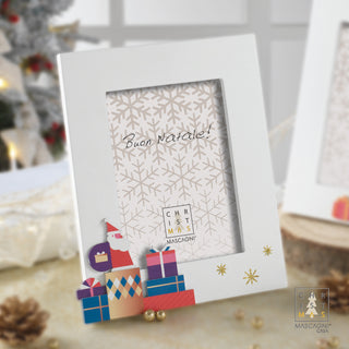 Mascagni Casa Cornice Portafoto Natalizia 13x18 cm Santa