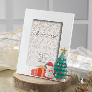 Mascagni Casa Cornice Portafoto Natalizia 13x18 cm Regali