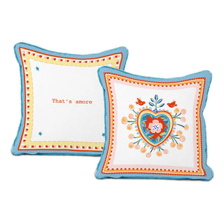 Baci Milano Cushion with Double Face Embroidery Mamma Mia 45x45 cm That's Amore