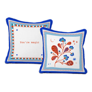 Baci Milano Cushion with Double Face Embroidery Mamma Mia 60x60 cm You're Magic