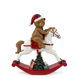 Andrea Bizzotto Decorazione Cavvlino a Dondolo Eldred Orso H30 cm
