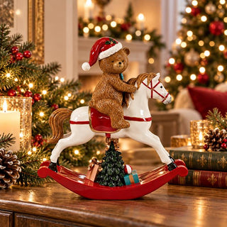 Andrea Bizzotto Decorazione Cavvlino a Dondolo Eldred Orso H30 cm