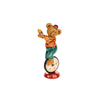 Clouds of Cloth Juggling Bear in Resin H28.5 cm