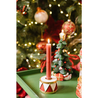 Nuvole di Stoffa Set 2 Portacandela Tamburo in Resina